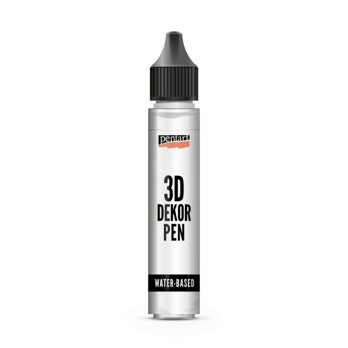 Pentart 3D dekortoll 30 ml fehér - 33850