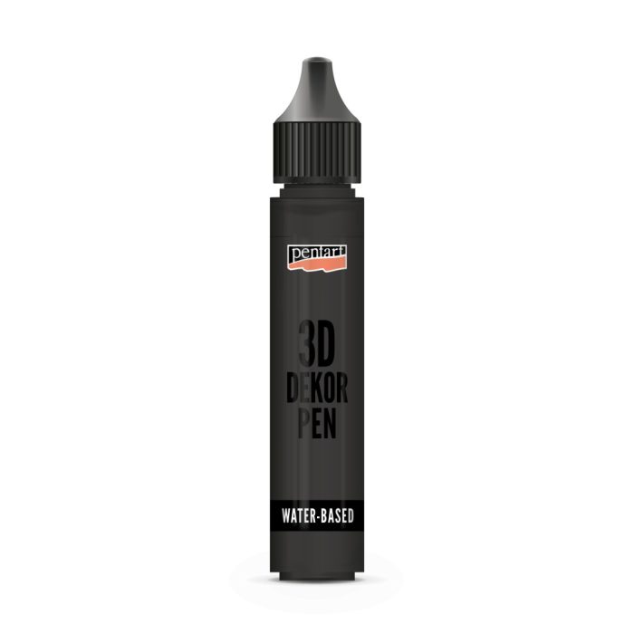 Pentart 3D dekortoll 30 ml fekete - 33851