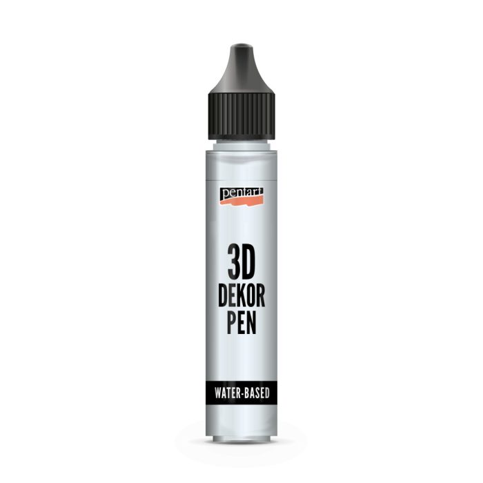 Pentart 3D dekortoll 30 ml ezüst - 33852