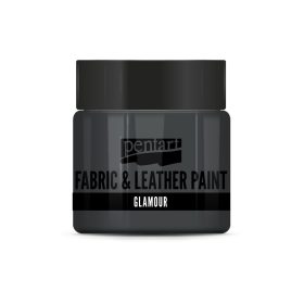   Pentart Glamour textil- és bőrfesték 50 ml óezüst - 33857