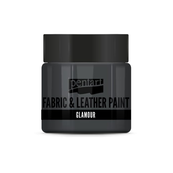 Pentart Glamour textil- és bőrfesték 50 ml óezüst - 33857