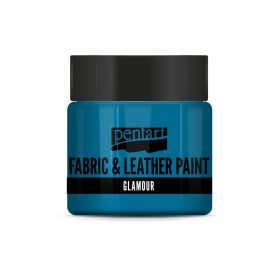   Pentart Glamour textil- és bőrfesték 50 ml kékezüst - 33859
