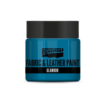 Pentart Glamour textil- és bőrfesték 50 ml kékezüst - 33859
