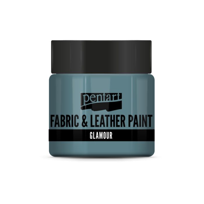 Pentart Glamour textil- és bőrfesték 50 ml türkizezüst - 33860
