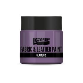   Pentart Glamour textil- és bőrfesték 50 ml lilaezüst - 33861