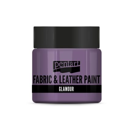 Pentart Glamour textil- és bőrfesték 50 ml lilaezüst - 33861