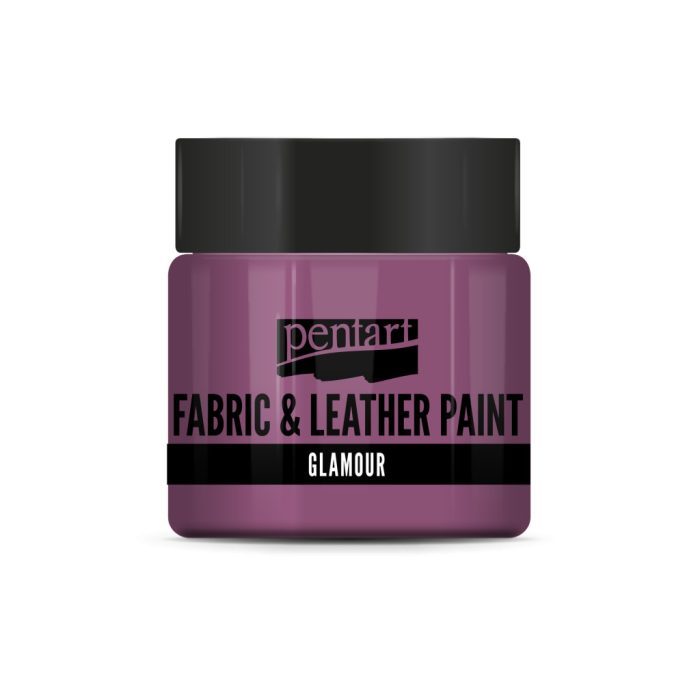 Pentart Glamour textil- és bőrfesték 50 ml rózsaezüst - 33862