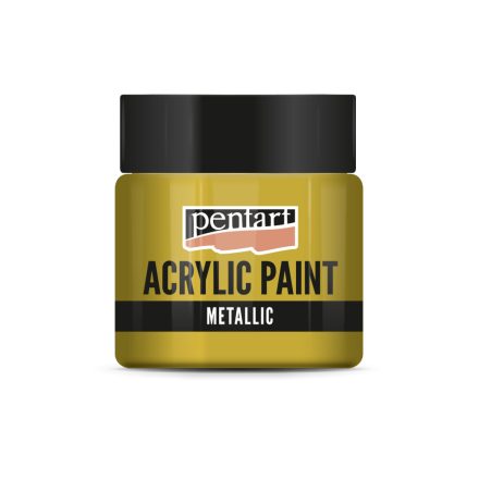 Pentart Metál akrilfesték 50 ml csillogó arany - 3504