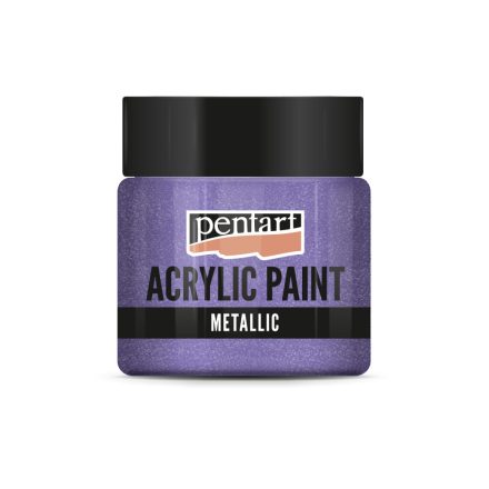 Pentart Metál akrilfesték 50 ml csillogó lila - 3507