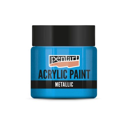 Pentart Metál akrilfesték 50 ml csillogó kék - 3508