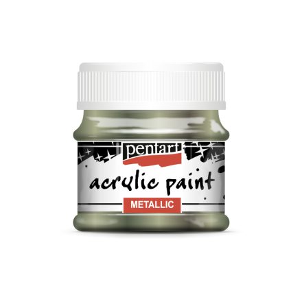 Pentart Metál akrilfesték 50 ml csillogó zöld - 3509