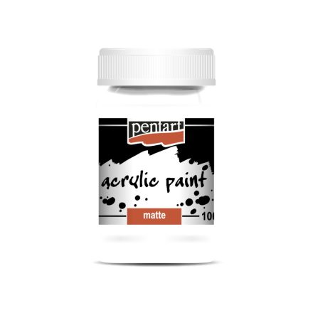Pentart Matt akrilfesték 100 ml titánfehér - 35103