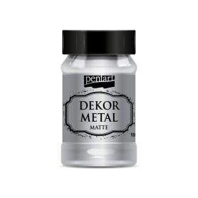 Pentart Dekormetál matt 100 ml  ezüst - 35108