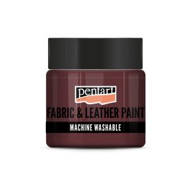   Pentart Textil- és bőrfesték 50 ml csillogó piros - 35141