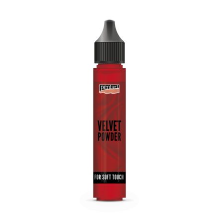 Pentart Bársonypor min. 3 g piros - 35150
