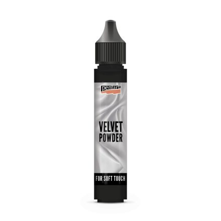 Pentart Bársonypor min.4 g fekete - 35154
