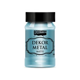 Pentart Dekormetál matt 100 ml türkiz - 35203