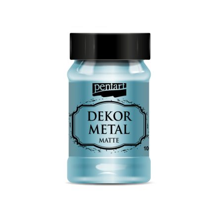 Pentart Dekormetál matt 100 ml türkiz - 35203