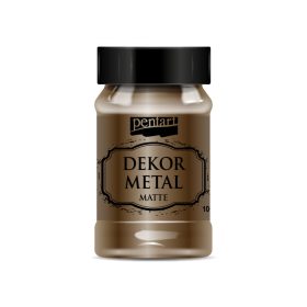 Pentart Dekormetál matt 100 ml csokoládé - 35204