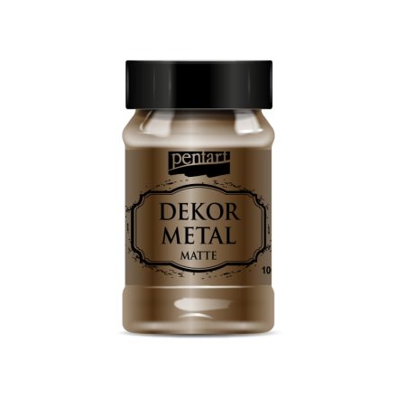 Pentart Dekormetál matt 100 ml csokoládé - 35204