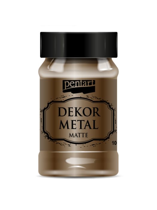 Pentart Dekormetál matt 100 ml csokoládé - 35204