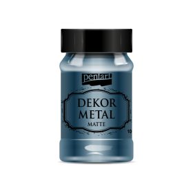 Pentart Dekormetál matt 100 ml Oxford kék - 35205