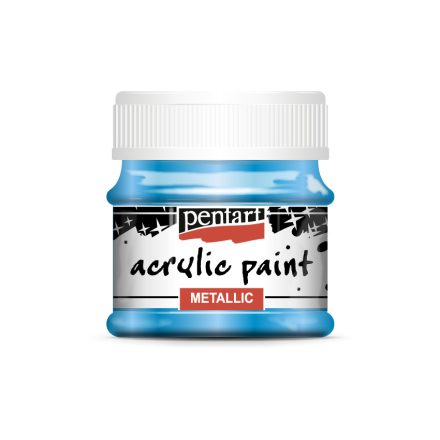 Pentart Metál akrilfesték 50 ml kék - 3530