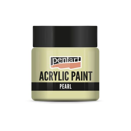 Pentart Gyöngyház akrilfesték 50 ml sárga - 3537
