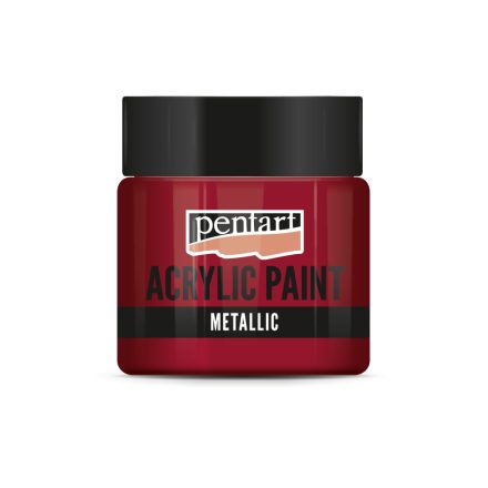 Pentart Metál akrilfesték 50 ml bordó - 3554
