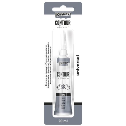 Pentart Kontúrozó festék 20 ml ólom - 3643