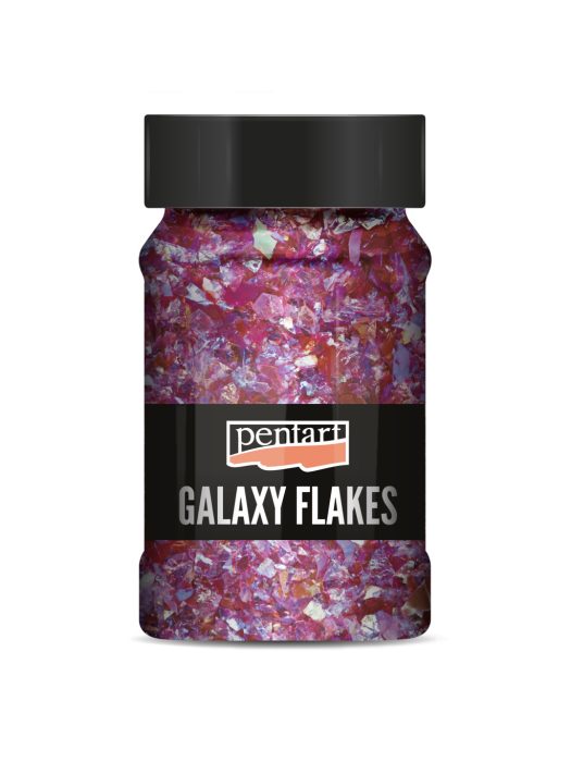 Pentart Galaxy Flakes 100 ml Juno rózsaszín - 37051