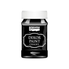 Pentart Dekor krétafesték 100 ml ébenfekete - 38783