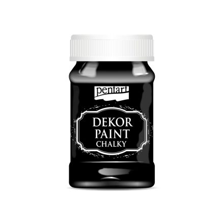 Pentart Dekor krétafesték 100 ml ébenfekete - 38783