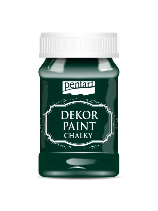 Pentart Dekor krétafesték 100 ml fenyőzöld - 38788