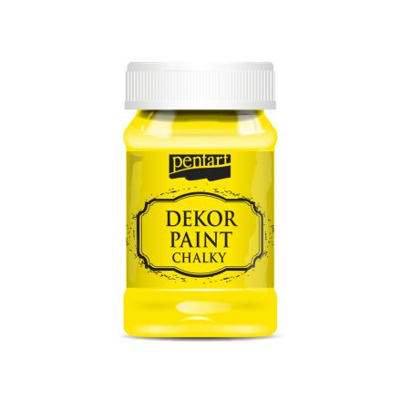 Pentart Dekor krétafesték 100 ml citromsárga - 38792