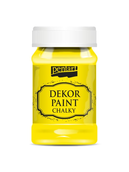 Pentart Dekor krétafesték 100 ml citromsárga - 38792