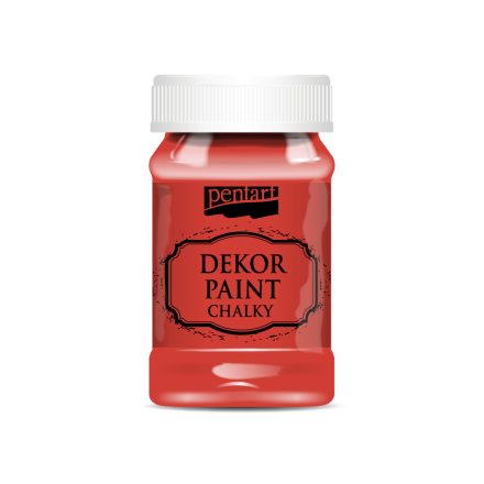 Pentart Dekor krétafesték 100 ml piros - 38794