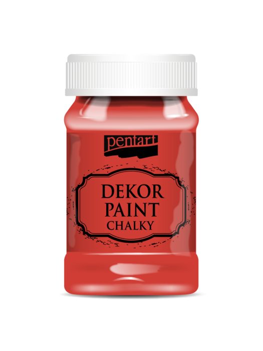 Pentart Dekor krétafesték 100 ml piros - 38794