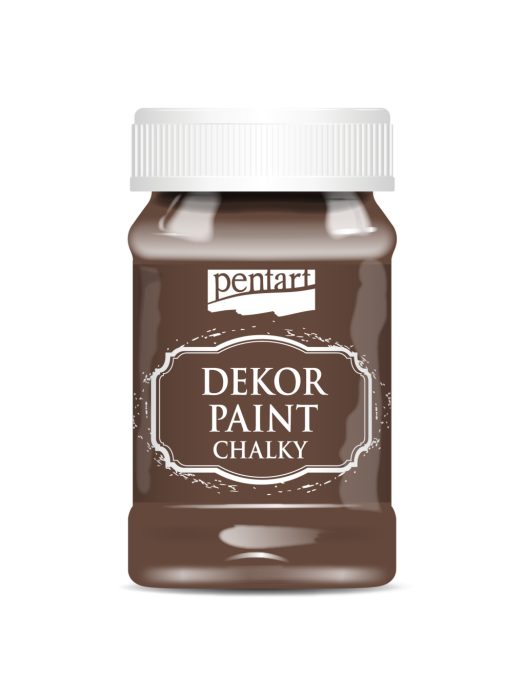 Pentart Dekor krétafesték 100 ml gesztenyebarna - 38795