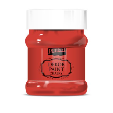 Pentart Dekor krétafesték 230 ml piros - 38810