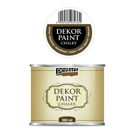 Pentart Dekor krétafesték 500 ml ébenfekete - 38812
