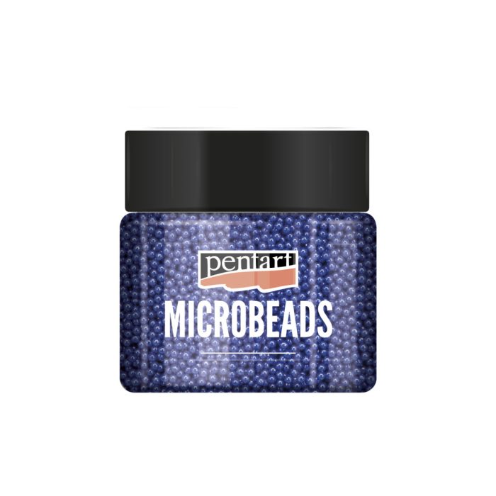 Pentart Szórógyöngy 0,8-1 mm 40 g  acélkék - 38995