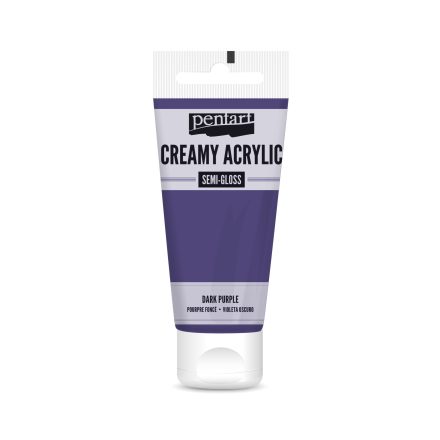Pentart Krémes akrilfesték selyemfényű 200 ml sötétlila - 39014