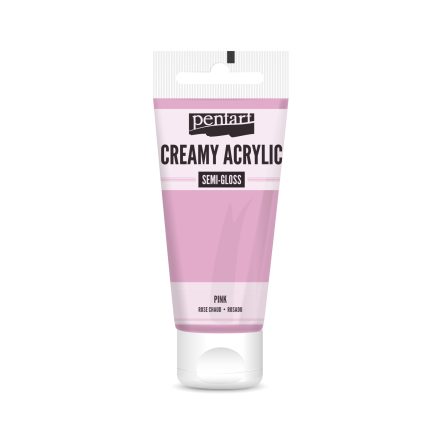Pentart Krémes akrilfesték selyemfényű 200 ml rózsaszín - 39016