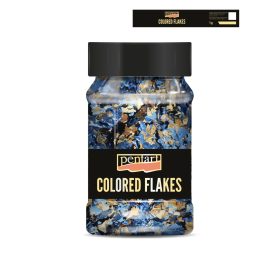 Pentart Színes fólia pehely min. 1 g, kék - arany - 40099