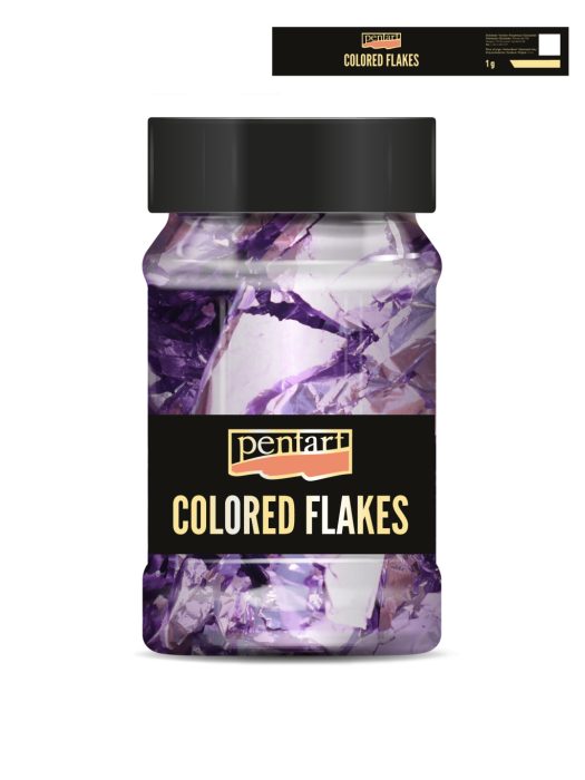 Pentart Színes fólia pehely min. 1 g, világoslila - 40103