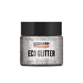 Pentart Eco Glitter ezüst, finom min. 15 g - 41121
