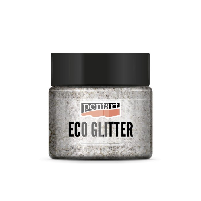 Pentart Eco Glitter ezüst, finom min. 15 g - 41121