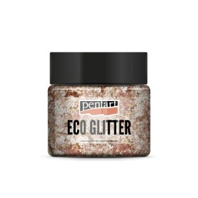 Pentart Eco Glitter rózsaarany, durva min. 15 g - 41132