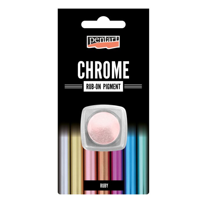Pentart Rub-on pigment chrome effect 0,5 g rubint - 41352